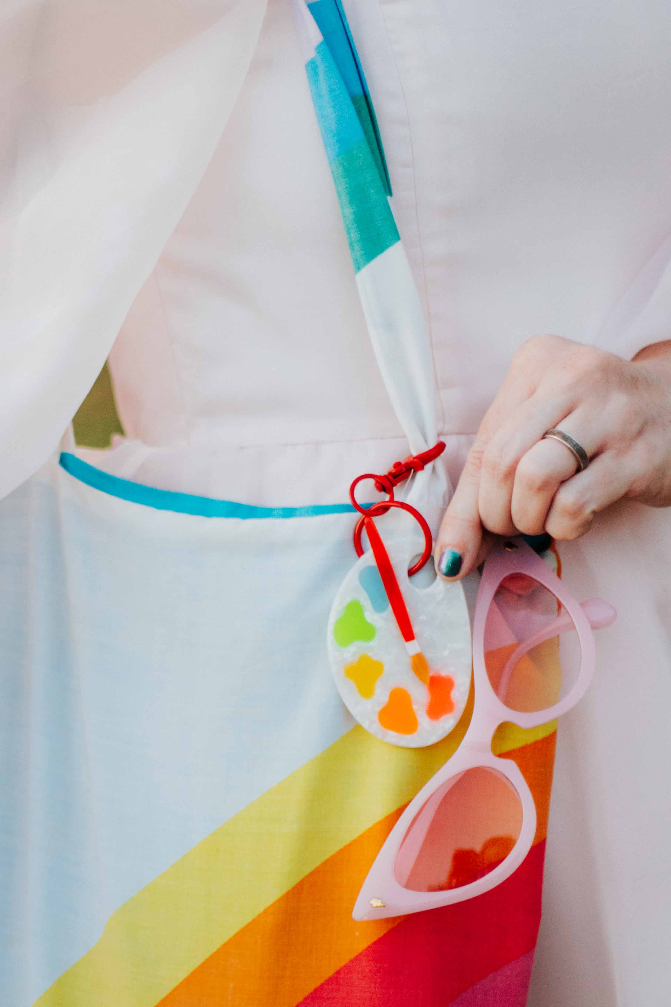 Paint Palette Bag Charm - Image 4