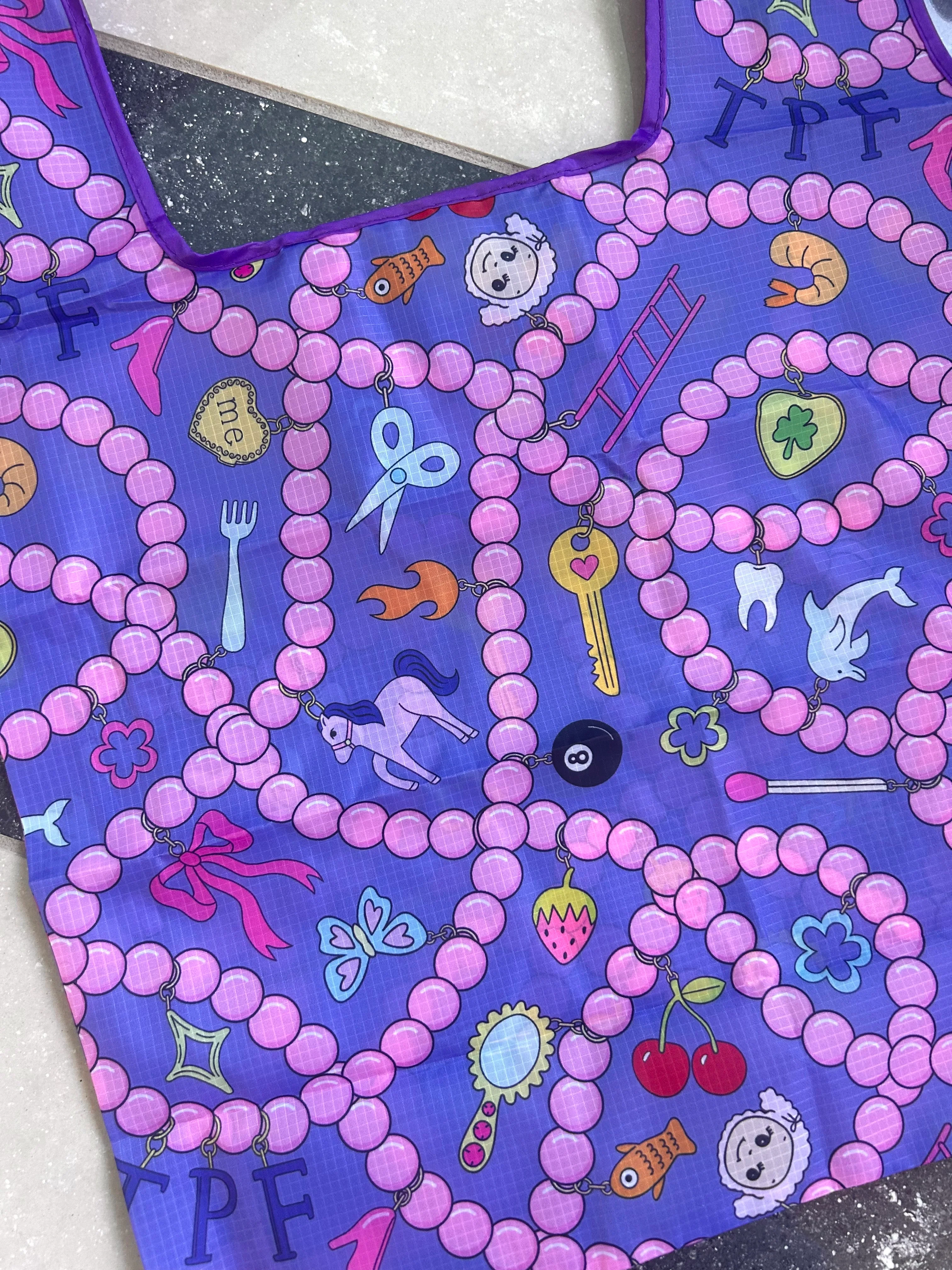 Bead Soup Folding Shopper Tote - Image 3