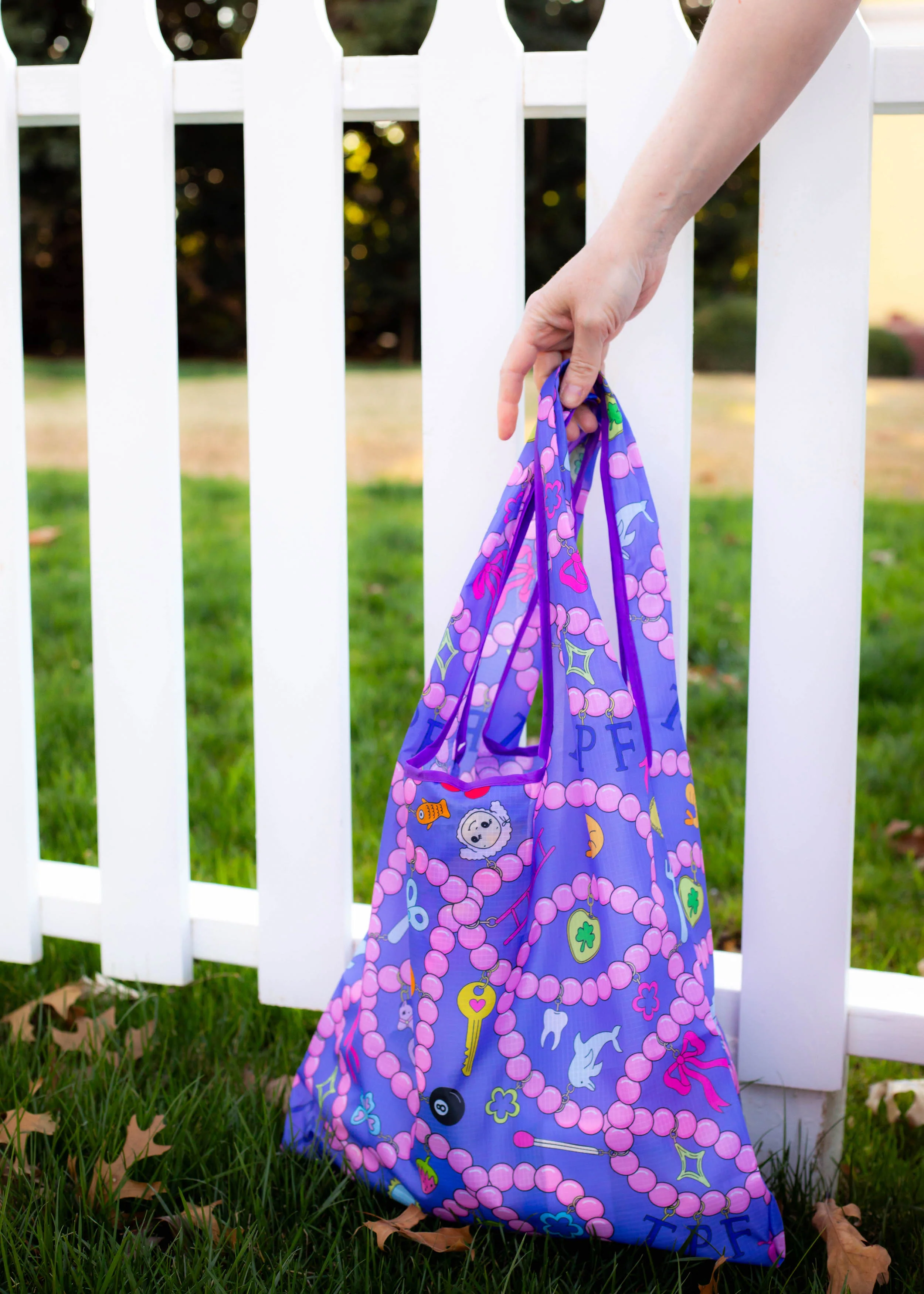 Bead Soup Folding Shopper Tote - Image 9